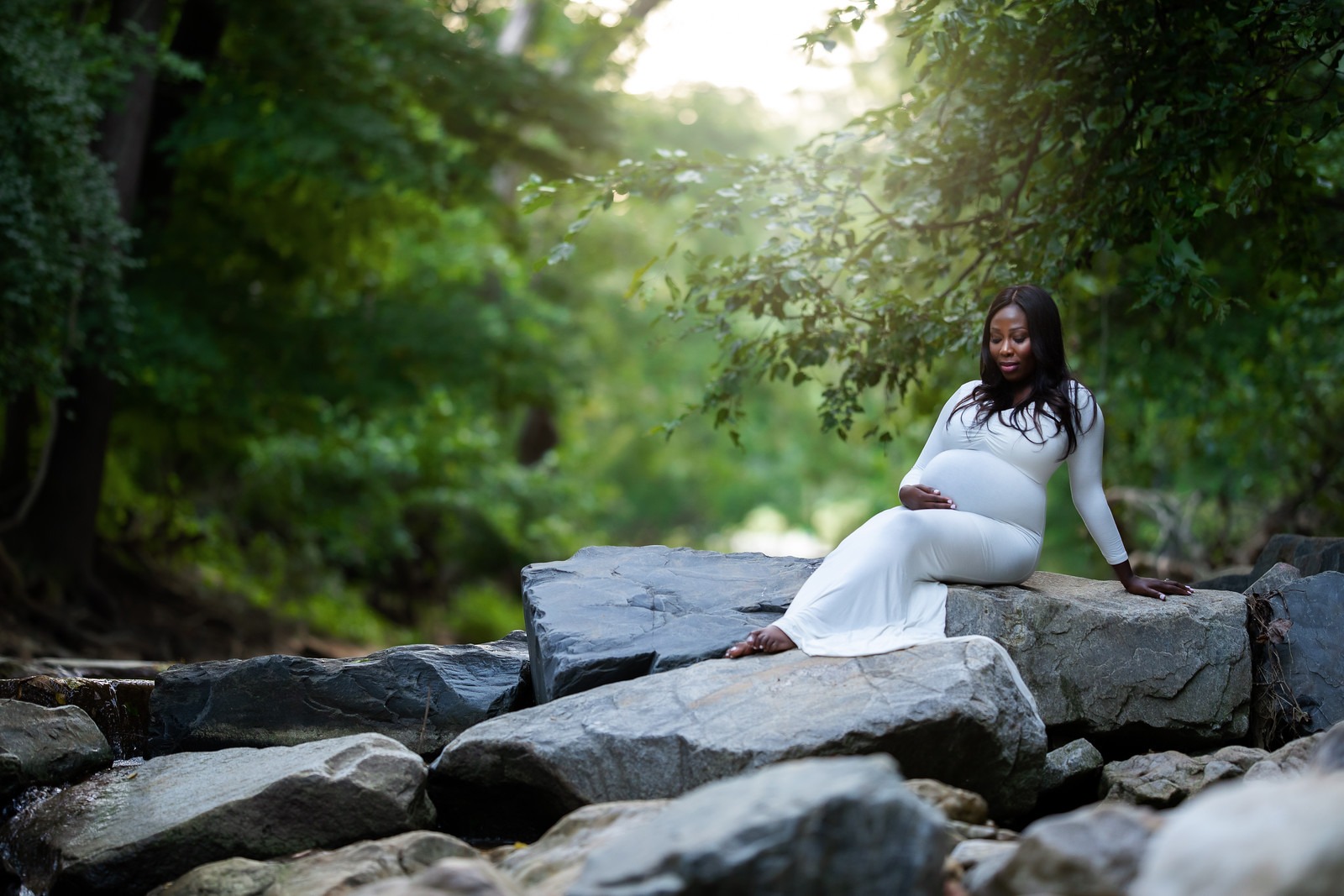 Mini Outdoor Maternity Session at Cromwell Valley Park