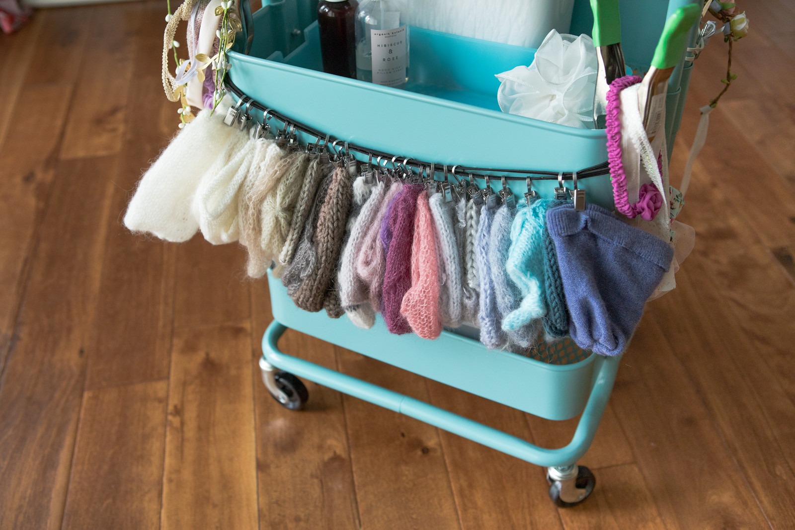 Various Props in Newborn Photography Studio