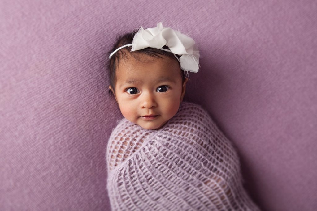 Set and light set-up for newborn photography