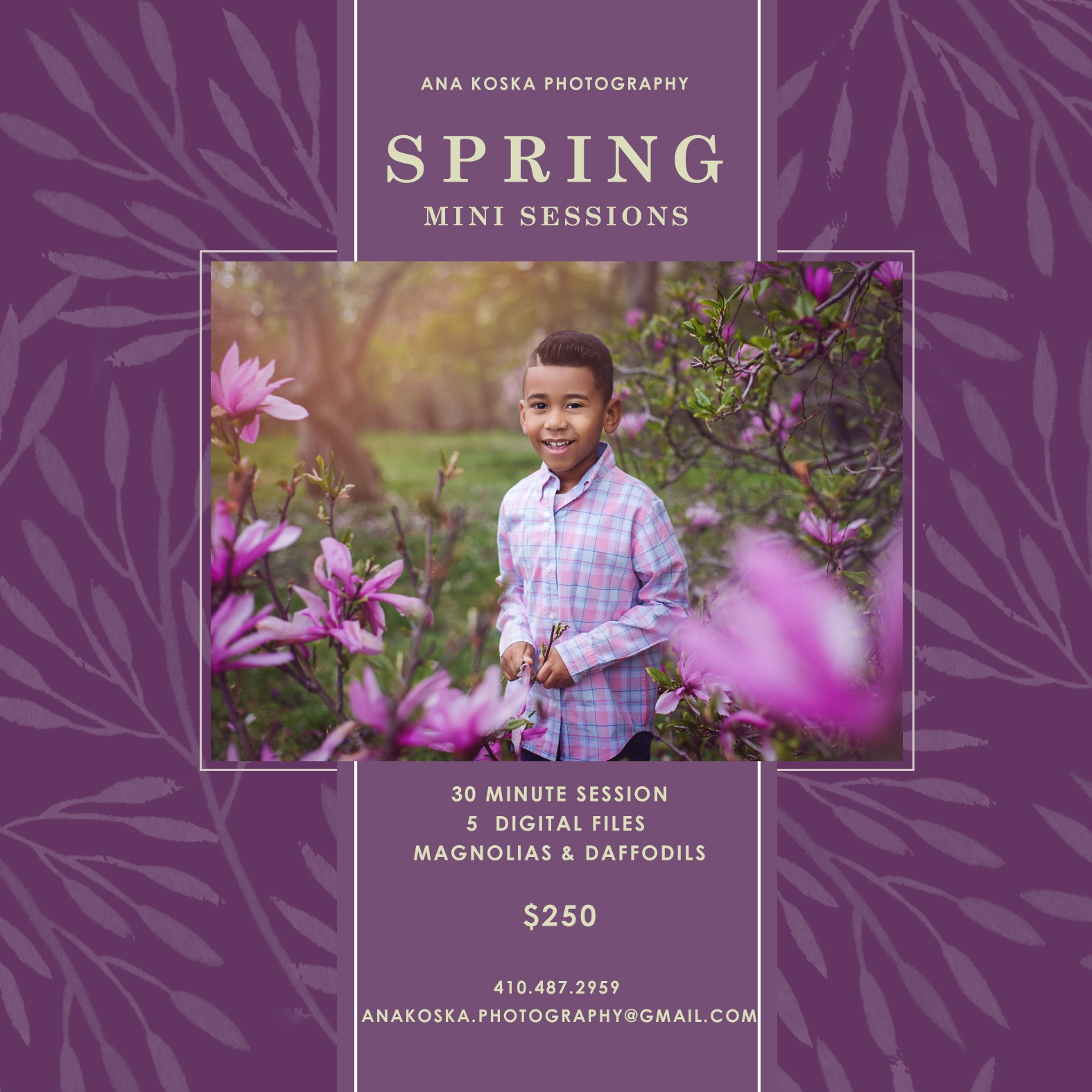 Photography planning article: Spring 2019 Mini Sessions