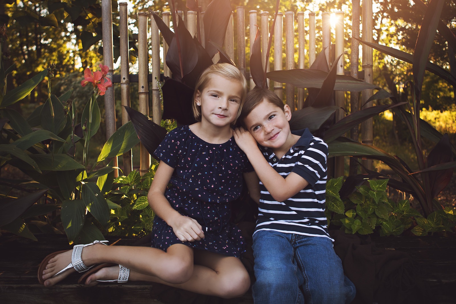 Brother and Sister in Cylburn Arboretum