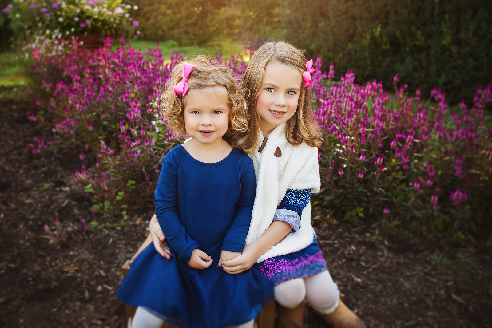 Sisters Posing in Cylburn Arboretum