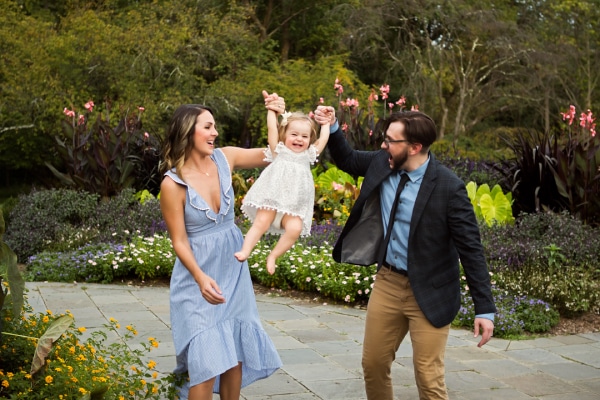 Outside family poses