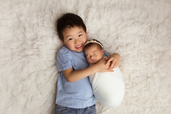 Newborn and big brother photoshoot