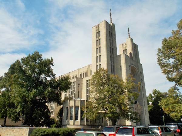 Cathedral of Mary Our Queen on the southern border of Homeland, Baltimore