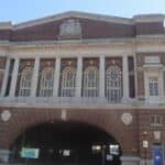 Cobblestone streets and historic 18th century architecture in Fells Point, Baltimore