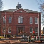 Harford County Courthouse in Bel Air, Maryland — historic 1858 NRHP-listed county seat anchor