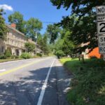 Old Court Road commercial corridor in Pikesville, Baltimore County — signature Pikesville main street