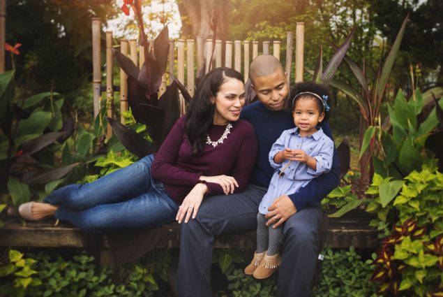 Fall family photography session in Baltimore arboretum