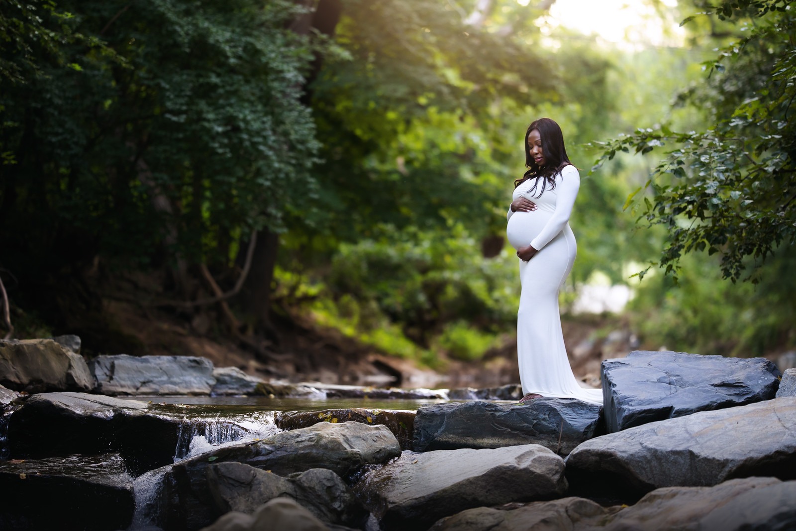 Mini Outdoor Maternity Session at Cromwell Valley Park 