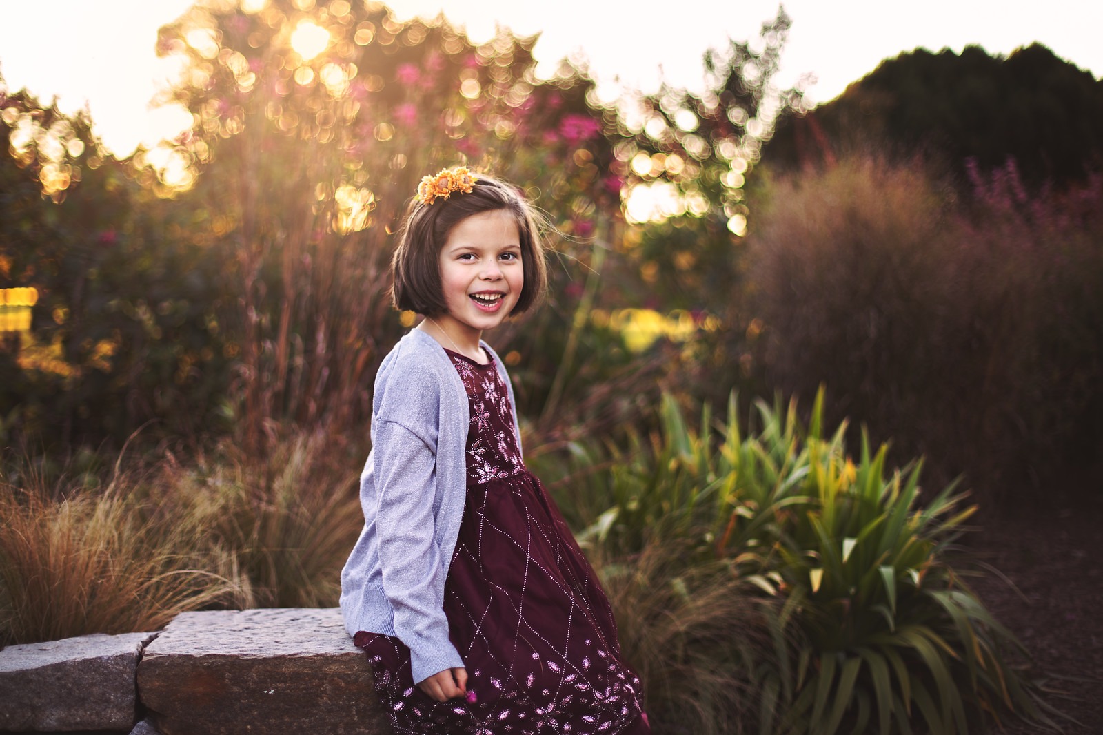 Lily in outdoor children session