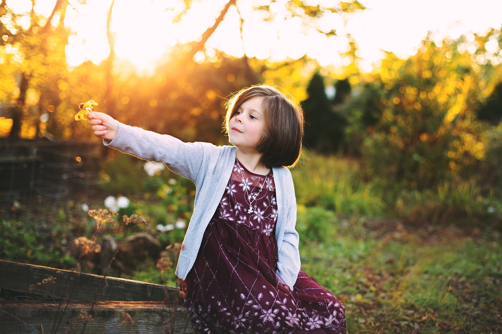 Lily in outdoor children session