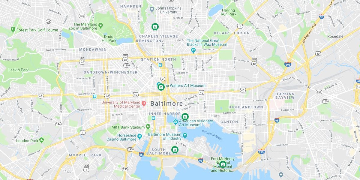 Baltimore Map - Family Photography