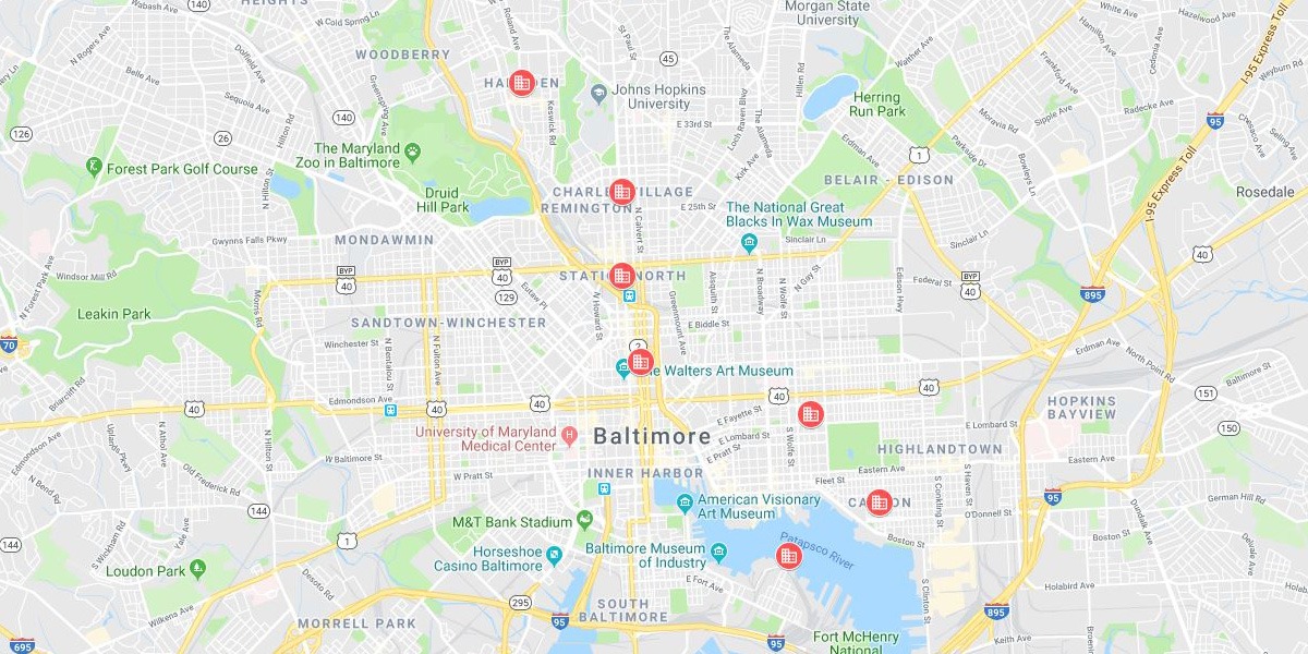 Baltimore Map - Neighborhoods