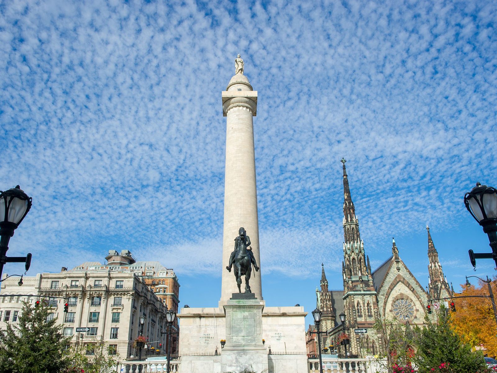 Clouds over Washington Monument