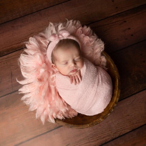 Ana Koska newborn photography studio portrait