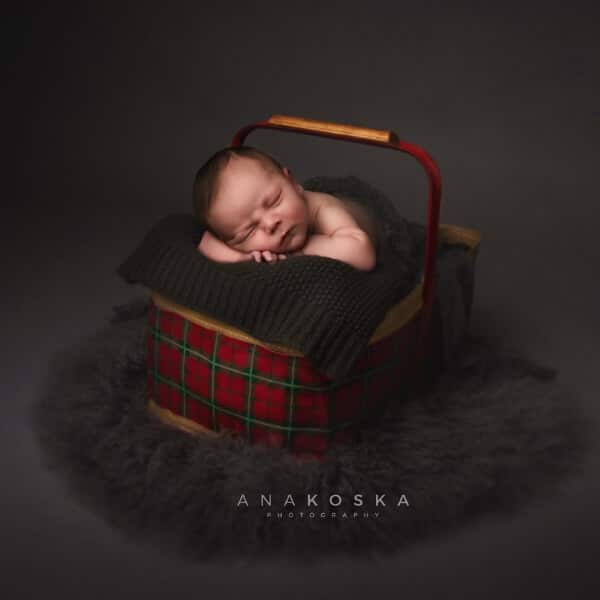 Creating signature newborn photos at Ana Koska’s studio