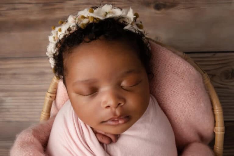 Basket newborn photography
