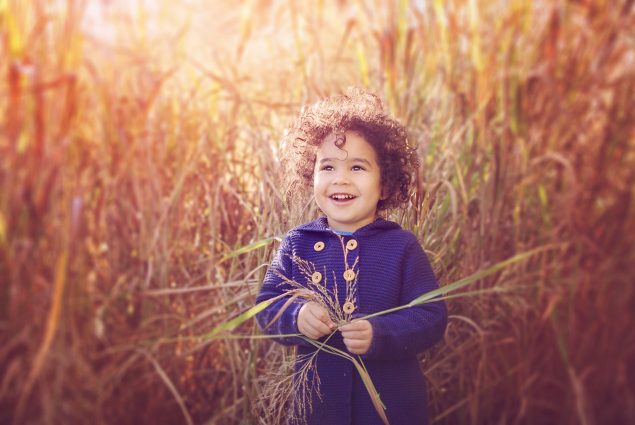 Fall colors professional portrait of a child