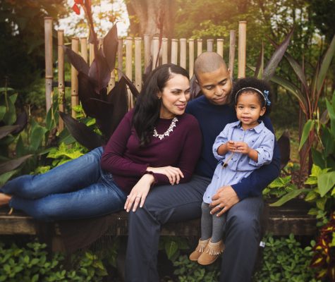 Fall family photography session in Baltimore arboretum