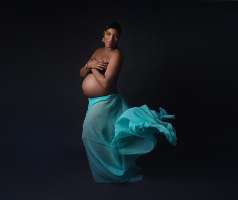 Picture from a studio maternity photography session